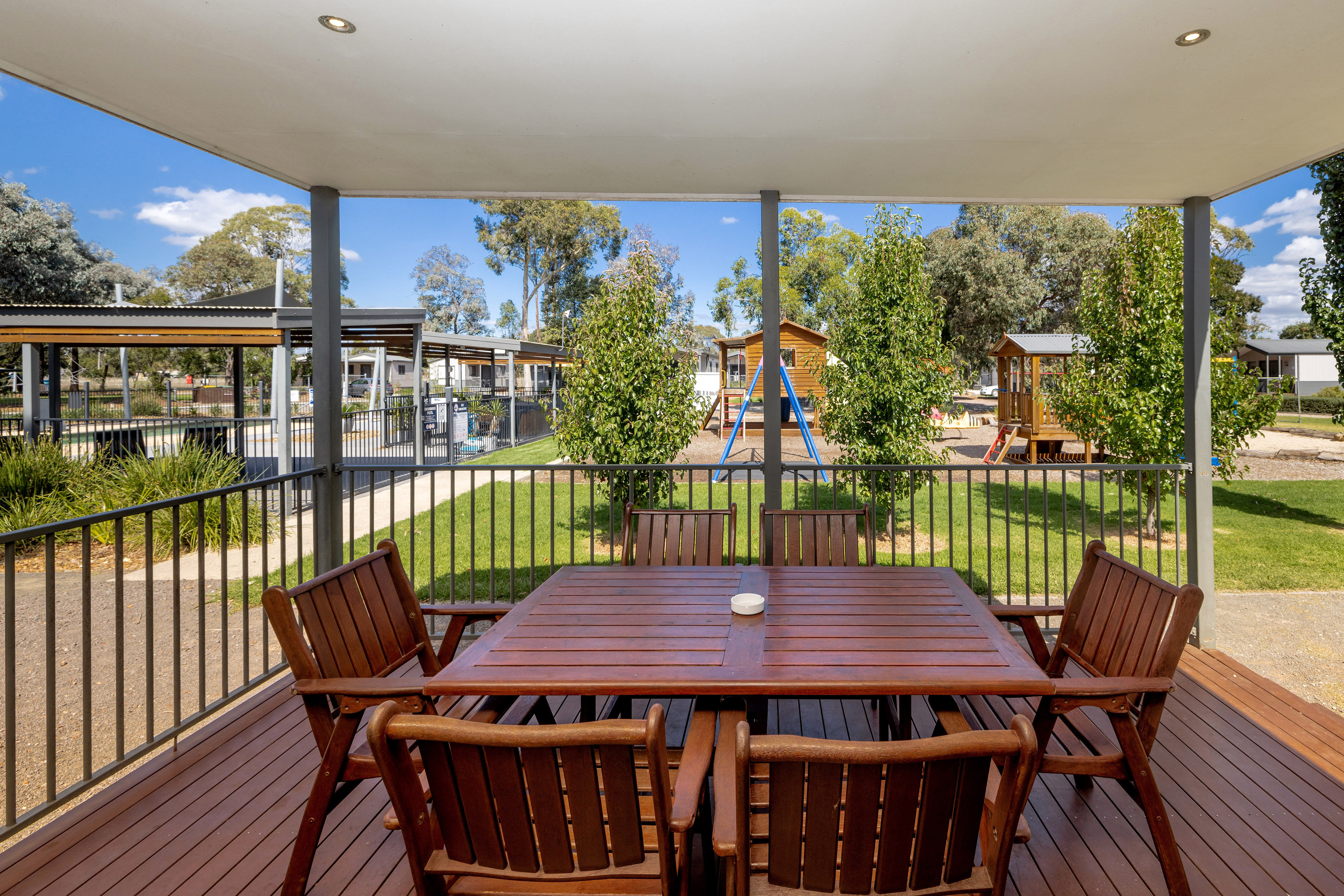 View from the Deck to the Playground